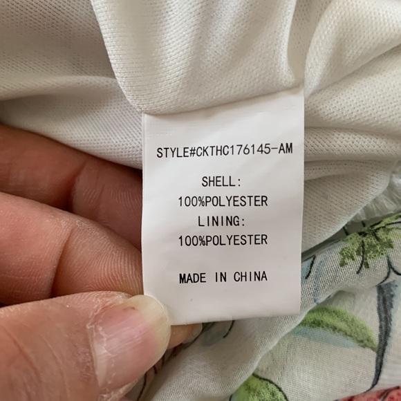 Code Mode White Watercolor Floral Print Ruffle Sleeve Criss Cross Back Shirt - Picture 8 of 8